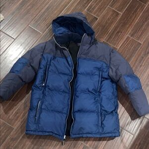 Men's Navy and light blue Puffer Jacket